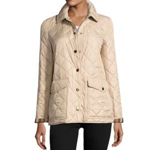 Burberry Nova Check Beige Quilted Jacket Size L